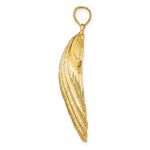 Load image into Gallery viewer, 14k Yellow Gold Seashell Scallop Shell Clamshell Large Pendant Charm
