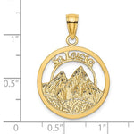 Lade das Bild in den Galerie-Viewer, 14k Yellow Gold St. Lucia The Pitons Travel Pendant Charm
