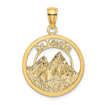 Lade das Bild in den Galerie-Viewer, 14k Yellow Gold St. Lucia The Pitons Travel Pendant Charm
