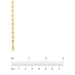 Kép betöltése a galériamegjelenítőbe: 14K Yellow Gold 3.7mm Puff Mariner Bracelet Anklet Choker Pendant Necklace Chain
