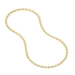 將圖片載入圖庫檢視器 14K Yellow Gold 4.5mm Puff Mariner Bracelet Anklet Choker Pendant Necklace Chain
