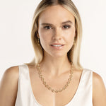 Afbeelding in Gallery-weergave laden, 14K Yellow Gold 10mm Puff Mariner Bracelet Anklet Choker Pendant Necklace Chain
