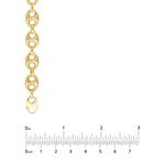 Carica l&#39;immagine nel visualizzatore di Gallery, 14K Yellow Gold 10mm Puff Mariner Bracelet Anklet Choker Pendant Necklace Chain
