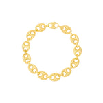 画像をギャラリービューアに読み込む, 14K Yellow Gold 10mm Puff Mariner Bracelet Anklet Choker Pendant Necklace Chain
