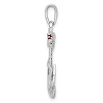 Cargar imagen en el visor de la galería, Sterling Silver Enamel Anchor Pendant Charm
