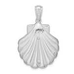이미지를 갤러리 뷰어에 로드 , Sterling Silver Enamel Seashell Clam Shell Turtle Pendant Charm

