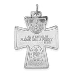 이미지를 갤러리 뷰어에 로드 , Sterling Silver Rhodium Plated Cruciform Cross Four Way Medal Pendant Charm
