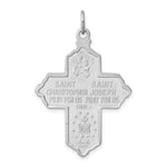 Afbeelding in Gallery-weergave laden, Sterling Silver Rhodium Gold Plated Cruciform Cross Four Way Medal Pendant Charm
