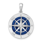 画像をギャラリービューアに読み込む, Sterling Silver with Enamel Nautical Compass Medallion Pendant Charm
