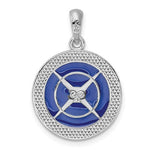 Φόρτωση εικόνας στο εργαλείο προβολής Συλλογής, Sterling Silver with Enamel Nautical Compass Medallion Pendant Charm

