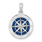 Φόρτωση εικόνας στο εργαλείο προβολής Συλλογής, Sterling Silver with Enamel Nautical Compass Medallion Pendant Charm
