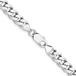 이미지를 갤러리 뷰어에 로드 , Sterling Silver Rhodium Plated 7.5mm Curb Bracelet Anklet Choker Necklace Pendant Chain
