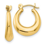 Load image into Gallery viewer, 14K Yellow Gold Classic Polished Hoop Earrings
