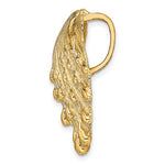 Carica l&#39;immagine nel visualizzatore di Gallery, 14k Yellow Gold Seashell Clam Scallop Lion&#39;s Paw Shell Chain Slide Pendant Charm
