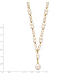 Afbeelding in Gallery-weergave laden, 14k Yellow Gold Freshwater Cultured Pearl Lariat Y Necklace
