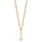 Afbeelding in Gallery-weergave laden, 14k Yellow Gold Freshwater Cultured Pearl Lariat Y Necklace
