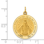 Ladda upp bild till gallerivisning, 14k Yellow Gold Blessed Virgin Mary Miraculous Medal Round Pendant Charm
