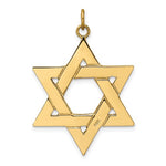 Afbeelding in Gallery-weergave laden, 14k Yellow Gold Star of David Large Pendant Charm
