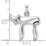 Load image into Gallery viewer, 14k White Gold Chai Symbol Pendant Charm
