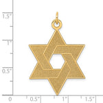 Afbeelding in Gallery-weergave laden, 14k Yellow Gold Star of David Pendant Charm
