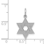 Afbeelding in Gallery-weergave laden, 14k White Gold Star of David Pendant Charm
