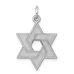 Afbeelding in Gallery-weergave laden, 14k White Gold Star of David Pendant Charm
