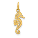 画像をギャラリービューアに読み込む, 14k Yellow Gold Seahorse Pendant Charm
