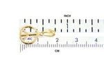 Carica l&#39;immagine nel visualizzatore di Gallery, 14k Yellow Gold Peace Sign Symbol Small 3D Pendant Charm
