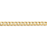 画像をギャラリービューアに読み込む, 14K Yellow Gold 6.75mm Open Concave Curb Bracelet Anklet Choker Necklace Pendant Chain
