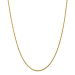 Indlæs billede til gallerivisning 14k Yellow Gold 2mm Diamond Cut Rope Bracelet Anklet Choker Necklace Pendant Chain
