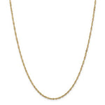 Загрузить изображение в средство просмотра галереи, 14k Yellow Gold 1.70mm Singapore Twisted Bracelet Anklet Necklace Choker Pendant Chain
