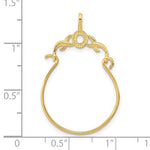 Carica l&#39;immagine nel visualizzatore di Gallery, 14K Yellow Gold Charm Holder Pendant
