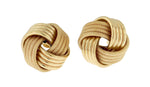 Φόρτωση εικόνας στο εργαλείο προβολής Συλλογής, 14k Yellow Gold 15mm Classic Love Knot Stud Post Earrings
