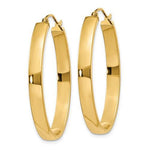 Carica l&#39;immagine nel visualizzatore di Gallery, 14k Yellow Gold Classic Large Oval Hoop Earrings

