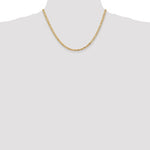 Indlæs billede til gallerivisning 14K Yellow Gold 3.25mm Byzantine Bracelet Anklet Choker Necklace Pendant Chain
