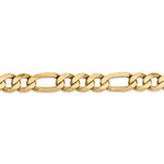 Załaduj obraz do przeglądarki galerii, 14K Yellow Gold 10mm Flat Figaro Bracelet Anklet Choker Necklace Pendant Chain
