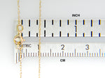 Załaduj obraz do przeglądarki galerii, 14k Yellow Gold 0.50mm Thin Cable Rope Necklace Pendant Chain
