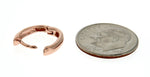 Load image into Gallery viewer, 14k Rose Gold Classic Polished Hinged Hoop Huggie Earrings
