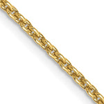 Kép betöltése a galériamegjelenítőbe: 14k Yellow Gold 2mm Round Open Link Cable Bracelet Anklet Choker Necklace Pendant Chain
