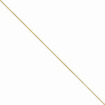 將圖片載入圖庫檢視器 14k Yellow Gold 0.5mm Thin Box Bracelet Anklet Choker Necklace Pendant Chain
