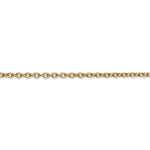 Cargar imagen en el visor de la galería, 14k Yellow Gold 2.4mm Round Open Link Cable Bracelet Anklet Choker Necklace Pendant Chain
