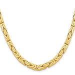 將圖片載入圖庫檢視器 14K Yellow Gold 6.5mm Byzantine Bracelet Anklet Necklace Choker Pendant Chain

