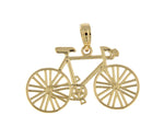 Carregar imagem no visualizador da galeria, 14k Yellow Gold Bicycle Pendant Charm
