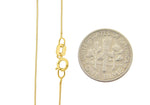 画像をギャラリービューアに読み込む, 14k Yellow Gold 0.5mm Thin Box Bracelet Anklet Choker Necklace Pendant Chain
