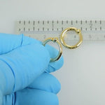 Φόρτωση και αναπαραγωγή βίντεο στο εργαλείο προβολής Συλλογής, 14K Yellow Gold 15mm x 2.5mm Non Pierced Round Hoop Earrings
