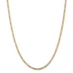 Charger l&#39;image dans la galerie, 14K Yellow Gold 3mm Concave Open Figaro Bracelet Anklet Choker Necklace Pendant Chain
