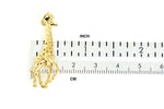 Cargar imagen en el visor de la galería, 14k Yellow Gold Giraffe Open Back Pendant Charm - [cklinternational]
