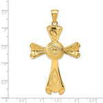 Charger l&#39;image dans la galerie, 14k Yellow Gold Celtic Cross Large Pendant Charm
