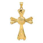 Charger l&#39;image dans la galerie, 14k Yellow Gold Celtic Cross Large Pendant Charm
