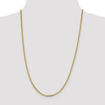 Cargar imagen en el visor de la galería, 14k Yellow Gold 2.3mm Beveled Curb Link Bracelet Anklet Necklace Pendant Chain
